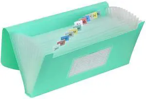 13-Pocket Poly Expanding File, 10 x 5 Inches, Junior Size for Receipts and Checks, Includes Tabs, 1 File, Color May Vary (58710) 13-Pocket Poly Expanding File, 10 x 5 Inches, Junior Size for Receipts and Checks, Includes Tabs, 1 File, Color May Vary (58710)