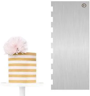Cake Scraper Smoother Cake Decorating Supplies Kit 9 Inch Metal Bench Scraper for Baking Buttercream Smoother for Cakes Stainless Steel Frosting Cake Comb Edge Side Jagged Comb for Cream Cake Cake Scraper Smoother Cake Decorating Supplies Kit 9 Inch Metal Bench Scraper for Baking Buttercream Smoother for Cakes Stainless Steel Frosting Cake Comb Edge Side Jagged Comb for Cream Cake