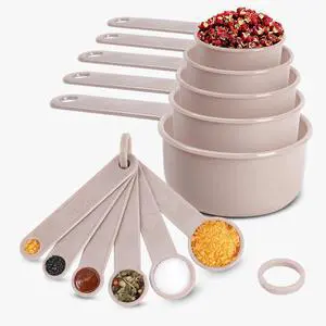 11PCS Measuring Spoons and Measuring Cups Set, Stackable Cups and Spoons, Nesting Cups Spoon for Cooking Baking Supplies, Kitchen Gadgets Essentials Tools 11PCS Measuring Spoons and Measuring Cups Set, Stackable Cups and Spoons, Nesting Cups Spoon for Cooking Baking Supplies, Kitchen Gadgets Essentials Tools