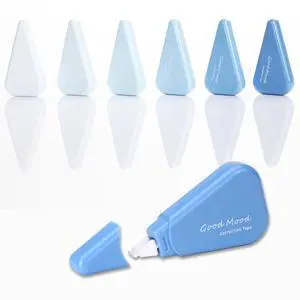 White Correction Tape, 6 Pack, 16.4 Feet Correction Tape, School & Office Supplies, writing supplies and correction supplies (Blue) White Correction Tape, 6 Pack, 16.4 Feet Correction Tape, School & Office Supplies, writing supplies and correction supplies (Blue)