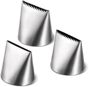 3 PCS Piping Tips Set Large Frosting Piping Kit Stainless Steel Cake Icing Nozzles Tips Decorating Tools Silver Pastry Bags Tips Accessories for Cookie Cupcake Baking Buttercream Supplies 3 PCS Piping Tips Set Large Frosting Piping Kit Stainless Steel Cake Icing Nozzles Tips Decorating Tools Silver Pastry Bags Tips Accessories for Cookie Cupcake Baking Buttercream Supplies