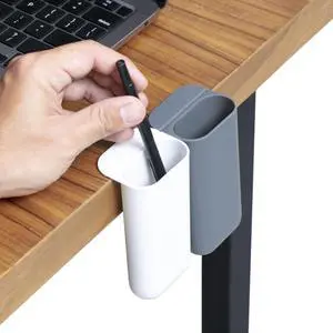 2 Pack Deskside Pen Holder - Optimize Your Space with Our Attachable Pencil Holder for Desk - Desk Pen Holder with Self-Adhesive and Rotatable Attacher 2 Pack Deskside Pen Holder - Optimize Your Space with Our Attachable Pencil Holder for Desk - Desk Pen Holder with Self-Adhesive and Rotatable Attacher