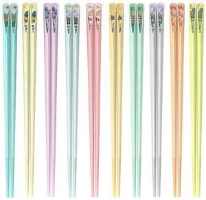 Reusable Fiberglass Chopsticks, 10 Pairs, Non-Slip, Dishwasher Safe (Round) Reusable Fiberglass Chopsticks, 10 Pairs, Non-Slip, Dishwasher Safe (Round)