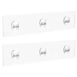 2 Pack Shower Caddy Adhesive for Replacement, No Drilling Strong Transparent Adhesive for Shower Caddy, Soap Holder, Bathroom Storage Shelves and Kitchen Racks 2 Pack Shower Caddy Adhesive for Replacement, No Drilling Strong Transparent Adhesive for Shower Caddy, Soap Holder, Bathroom Storage Shelves and Kitchen Racks