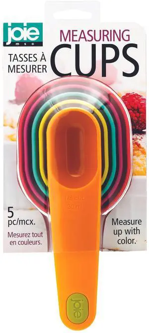 Measuring Cups Set, Plastic, Assorted Colors, Baking, Cooking, Measure, Cakes, Cookies, Pies, 5 pc Measuring Cups Set, Plastic, Assorted Colors, Baking, Cooking, Measure, Cakes, Cookies, Pies, 5 pc