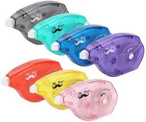 Correction Tapes, 7 Pack, 0.2" x 393", White Correction Tape Set Correction Tapes, 7 Pack, 0.2" x 393", White Correction Tape Set