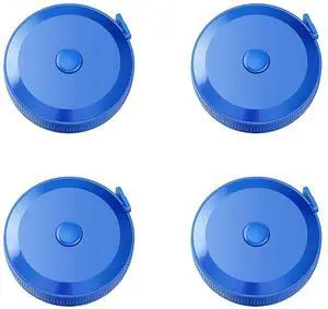 Tape Measure, 4 Pack Soft Retractable Measuring Tape 60-Inch/150cm Double-Scale Metric Tape Measure,for Body Measuring Sewing Tailor Cloth Knitting Home Craft Measurements (Blue) Tape Measure, 4 Pack Soft Retractable Measuring Tape 60-Inch/150cm Double-Scale Metric Tape Measure,for Body Measuring Sewing Tailor Cloth Knitting Home Craft Measurements (Blue)