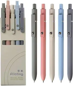 5 Pack Black Gel Pens - Quick Dry Ink, 0.5mm Fine Point Retractable Roller Ball, Cute Aesthetic for School, Office, Home, Diary, Gift (Style1) 5 Pack Black Gel Pens - Quick Dry Ink, 0.5mm Fine Point Retractable Roller Ball, Cute Aesthetic for School, Office, Home, Diary, Gift (Style1)
