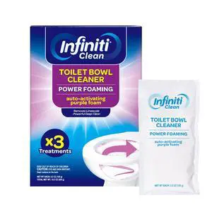 Foaming Toilet Bowl Cleaner 10.5oz Auto-Activating Purple Foam, Removes Limescale & Odors, Lavender Scent, 3 Sachets Foaming Toilet Bowl Cleaner 10.5oz Auto-Activating Purple Foam, Removes Limescale & Odors, Lavender Scent, 3 Sachets