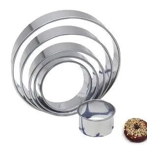 6 PCS Round Cookie Cutter Set, Stainless Steel Circle Biscuit Cutters for Baking (2/3/3.5/4/5/6 In) 6 PCS Round Cookie Cutter Set, Stainless Steel Circle Biscuit Cutters for Baking (2/3/3.5/4/5/6 In)