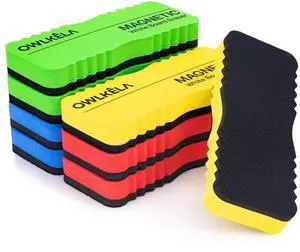 Jumbo 8 Pcs Magnetic Dry Erase Erasers, White Board Eraser Bulk for School, Office, Home, Classroom, 4 Color Jumbo 8 Pcs Magnetic Dry Erase Erasers, White Board Eraser Bulk for School, Office, Home, Classroom, 4 Color