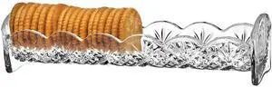 Dublin Cracker Tray, Snack Dish, Crystal Serving Tray for Crackers, Appetizers, Snacks & Entertaining Dublin Cracker Tray, Snack Dish, Crystal Serving Tray for Crackers, Appetizers, Snacks & Entertaining