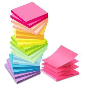 (18 Pack) Pop Up Sticky Notes Refill,3x3 in Popup Notepads,Accordion Stickies Super Sticking Power,Office School Memo Note Pads Bright Colors,Post on Windows Doors,Recyclable,Easy to Write on (18 Pack) Pop Up Sticky Notes Refill,3x3 in Popup Notepads,Accordion Stickies Super Sticking Power,Office School Memo Note Pads Bright Colors,Post on Windows Doors,Recyclable,Easy to Write on