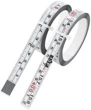 2-Pack Steel Self-Adhesive Measuring Tape, Imperial & Metric Stick-on Ruler, Left to Right and Right to Left Reading Tape Measure for Woodworking, Workbench, Table Saw, Drafting Table, 400cm/157Inch 2-Pack Steel Self-Adhesive Measuring Tape, Imperial & Metric Stick-on Ruler, Left to Right and Right to Left Reading Tape Measure for Woodworking, Workbench, Table Saw, Drafting Table, 400cm/157Inch
