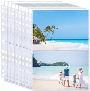 50 Pack Photo Sleeves Holds 200 5"x7" Photos, Clear Photo Page Protector for 3 Ring Binder, Double-Sided Photo Album Refill Pages Photo Pockets Photo Sleeves Binder Sheets 50 Pack Photo Sleeves Holds 200 5"x7" Photos, Clear Photo Page Protector for 3 Ring Binder, Double-Sided Photo Album Refill Pages Photo Pockets Photo Sleeves Binder Sheets