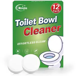 Toilet Bowl Cleaner Tablets with Bleach 12 PACK Powerful Formula to Eliminate Limescale & Rust Toilet Bowl Cleaner Tablets with Bleach 12 PACK Powerful Formula to Eliminate Limescale & Rust