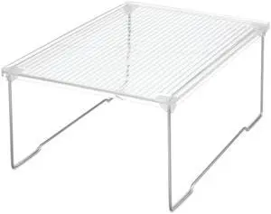 Stackable Bathroom Shelf Riser, Clear Stackable Bathroom Shelf Riser, Clear