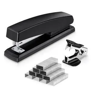 Desktop Stapler, Office Staplers, 25 Sheet Capacity, Includes 1000 Staples and Staple Remover, Black Desktop Stapler, Office Staplers, 25 Sheet Capacity, Includes 1000 Staples and Staple Remover, Black