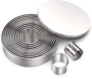Round Cookie Biscuit Cutter Set 12 Pieces Graduated Circle Pastry Cutters 18/8 Stainless Steel Cookie Cutters1inch - 4 1/2inch Donut Cutter Ring Molds Round Cookie Biscuit Cutter Set 12 Pieces Graduated Circle Pastry Cutters 18/8 Stainless Steel Cookie Cutters1inch - 4 1/2inch Donut Cutter Ring Molds