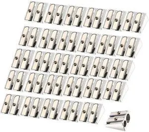 36 Pack Metal Pencil Sharpeners 2 Holes Manual Pencil Sharpener Bulk for Kids Aluminum Alloy Handheld Sharpeners for Most Size Graphite School Office Stationery(Silver) 36 Pack Metal Pencil Sharpeners 2 Holes Manual Pencil Sharpener Bulk for Kids Aluminum Alloy Handheld Sharpeners for Most Size Graphite School Office Stationery(Silver)