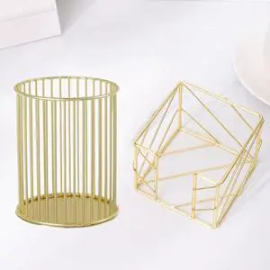 2Pcs Post sticky Note Holder + Pens Holders,Desk organizer sets,Gold Metal suit for Desk Memo,tableware,flowers,toothbrush,cute pencil holder ,Home Office decor and Accessories,Makeup Brushes Cup. 2Pcs Post sticky Note Holder + Pens Holders,Desk organizer sets,Gold Metal suit for Desk Memo,tableware,flowers,toothbrush,cute pencil holder ,Home Office decor and Accessories,Makeup Brushes Cup.