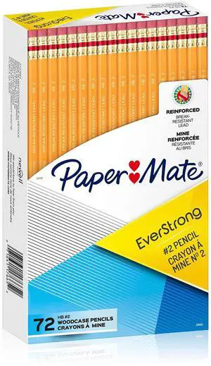 EverStrong #2 Pencils, Reinforced, Break-Resistant Lead When Writing, 72-Count EverStrong #2 Pencils, Reinforced, Break-Resistant Lead When Writing, 72-Count