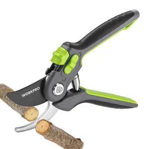Bypass Pruning Shears for Gardening, 8" Garden Scissors with Dual-Size Opening for Thin & Thick Branches, Garden Clippers with Sharp SK5 Steel Blades for Pruning, Cutting and Fruit Picking Bypass Pruning Shears for Gardening, 8" Garden Scissors with Dual-Size Opening for Thin & Thick Branches, Garden Clippers with Sharp SK5 Steel Blades for Pruning, Cutting and Fruit Picking