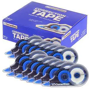 Correction Tape, Easy To Use, Stable grip, High covering power for Instant Corrections. Correct Wrong Writing At Any Time, For school, Office (14-pack, 8M, 8.5X4 cm Blue) Correction Tape, Easy To Use, Stable grip, High covering power for Instant Corrections. Correct Wrong Writing At Any Time, For school, Office (14-pack, 8M, 8.5X4 cm Blue)