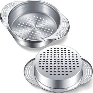 2 Pieces Tuna Can Strainer Stainless Steel Food Strainer Sieve Metal Press Lid Canning Colander Oil Drainer Tuna Filter for Beans Vegetables 2 Pieces Tuna Can Strainer Stainless Steel Food Strainer Sieve Metal Press Lid Canning Colander Oil Drainer Tuna Filter for Beans Vegetables
