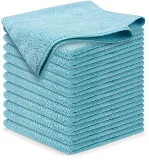 Microfiber Cleaning Cloth - Turq - 12Pcs (12.5x12.5 inch) High Performance - 1200 Washes, Ultra Absorbent Car Towel Traps Grime & Liquid for Streak-Free Mirror Shine - car Washing Cloth Microfiber Cleaning Cloth - Turq - 12Pcs (12.5x12.5 inch) High Performance - 1200 Washes, Ultra Absorbent Car Towel Traps Grime & Liquid for Streak-Free Mirror Shine - car Washing Cloth