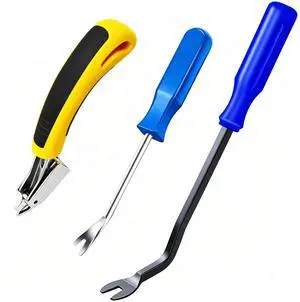 3Pcs Heavy Duty Upholstery and Construction Staple Remover with Tack Puller Tool, Nail Puller, Carpet Remover, for Removing All Kinds of Staples 3Pcs Heavy Duty Upholstery and Construction Staple Remover with Tack Puller Tool, Nail Puller, Carpet Remover, for Removing All Kinds of Staples