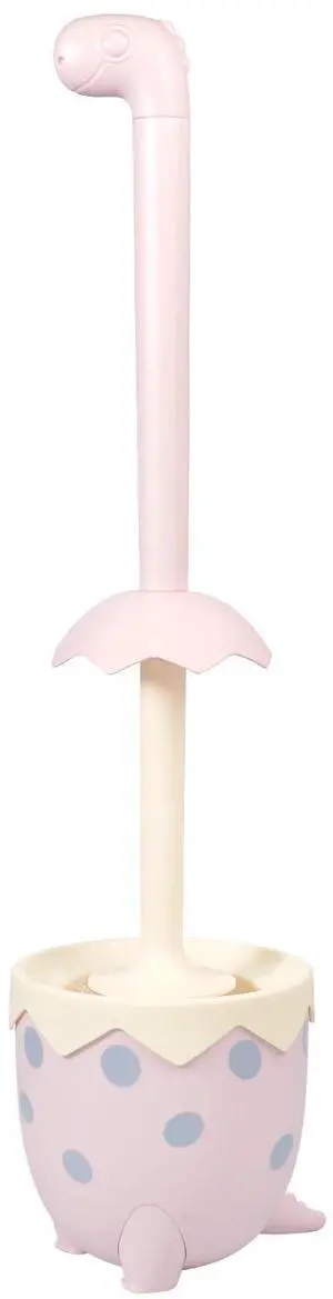 Dinosaur Shape Toilet Brush, Cute, Compact, 1-Pack, Pink, TPR Bristles Dinosaur Shape Toilet Brush, Cute, Compact, 1-Pack, Pink, TPR Bristles