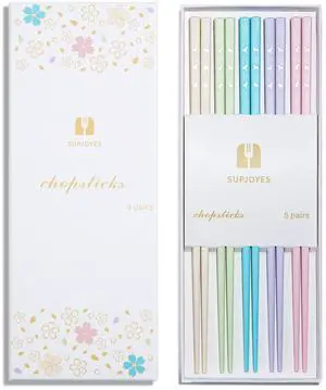 Reusable Chopsticks, 5 Pairs Fiberglass Chopsticks, Multicolors Dishwasher Safe Chop Sticks, 9 1/2 Inch Reusable Chopsticks, 5 Pairs Fiberglass Chopsticks, Multicolors Dishwasher Safe Chop Sticks, 9 1/2 Inch