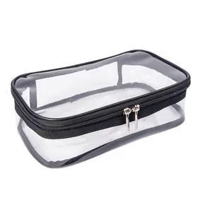 Portable Zippered Transparent Vinyl Travel Cosmetic Bag Clear PVC Makeup Kits Organizer Utility Pouch See Through Plastic TSA Approved Toiletry Carry Pouch Portable Zippered Transparent Vinyl Travel Cosmetic Bag Clear PVC Makeup Kits Organizer Utility Pouch See Through Plastic TSA Approved Toiletry Carry Pouch