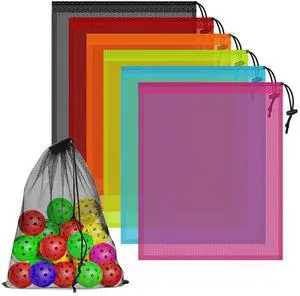 6PCS Multicolor Mesh Bag Drawstring, 14 x 17 Inch Net Bag with Lock, Multipurpose Storage Bags for Gym, Laundry, Balls, Beach and Toys 6PCS Multicolor Mesh Bag Drawstring, 14 x 17 Inch Net Bag with Lock, Multipurpose Storage Bags for Gym, Laundry, Balls, Beach and Toys