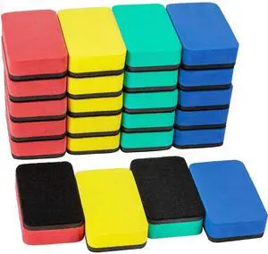24 pcs Strong Magnetic Whiteboard Eraser - Mini Dry Erase Erasers, Small Chalkboard Cleansers Wiper for Kids Teachers Classroom Must Haves School Supply Home Office, Rectangle 24 pcs Strong Magnetic Whiteboard Eraser - Mini Dry Erase Erasers, Small Chalkboard Cleansers Wiper for Kids Teachers Classroom Must Haves School Supply Home Office, Rectangle