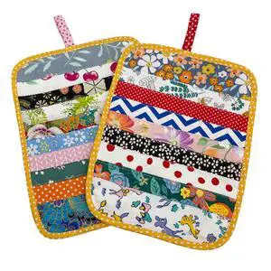 2Pcs Beautiful Cotton Pot Holders for Kitchen, 100% Cotton Fabric Handmade Patchwork Table Mats Set, Heat Resistant Mat Pads with Pocket and Hanging Loop, Potholder Teapot Mitts Washable 2Pcs Beautiful Cotton Pot Holders for Kitchen, 100% Cotton Fabric Handmade Patchwork Table Mats Set, Heat Resistant Mat Pads with Pocket and Hanging Loop, Potholder Teapot Mitts Washable