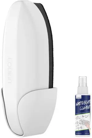 Replaceable Dry Erase Eraser, Double-Sided Whiteboard Eraser with Magnetic Holder, Precision-Point Glass Board Wiper for Classroom, Home and Office (Whiteboard Cleaner Included), White Replaceable Dry Erase Eraser, Double-Sided Whiteboard Eraser with Magnetic Holder, Precision-Point Glass Board Wiper for Classroom, Home and Office (Whiteboard Cleaner Included), White