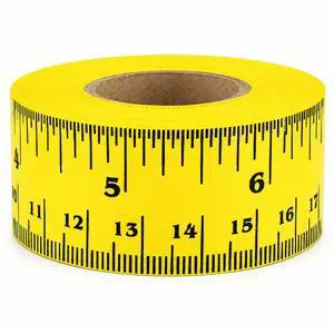 Adhesive Measuring Tape, 1 Inch Wide Sticky Measuring Tape, Yellow Removable Ruler Tape, Peel and Stick Ruler for Sewing, Crafts, Classroom, 13.9 Yd Roll Adhesive Measuring Tape, 1 Inch Wide Sticky Measuring Tape, Yellow Removable Ruler Tape, Peel and Stick Ruler for Sewing, Crafts, Classroom, 13.9 Yd Roll
