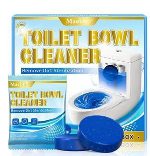 Automatic Toilet Bowl Cleaner Tablets,12- Pack Blue Gel In-Tank Cleaner, Removes Hard Water Rings & Stains, Septic Safe, Cleaning & Deodorize, Fresh Scent,50g Each Automatic Toilet Bowl Cleaner Tablets,12- Pack Blue Gel In-Tank Cleaner, Removes Hard Water Rings & Stains, Septic Safe, Cleaning & Deodorize, Fresh Scent,50g Each