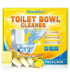 Toilet Bowl Cleaner Tablets (24 Count) | Septic Safe, Eco-Friendly Drop-in Tablets for Continuous Cleaning | Powerful Stain & Limescale Remover with Long-Lasting Fresh Scent Toilet Bowl Cleaner Tablets (24 Count) | Septic Safe, Eco-Friendly Drop-in Tablets for Continuous Cleaning | Powerful Stain & Limescale Remover with Long-Lasting Fresh Scent