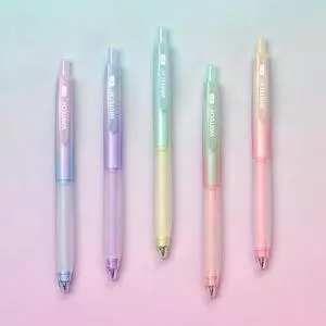 Retractable Gel Ink Pens: 0.7mm Fine Point Black-Ink Aesthetic Gradient Color Barrel Soft Grip Medium Point Pen 5ct with 5 Refills for Journaling Smooth Writing Quick-dry No Bleed Retractable Gel Ink Pens: 0.7mm Fine Point Black-Ink Aesthetic Gradient Color Barrel Soft Grip Medium Point Pen 5ct with 5 Refills for Journaling Smooth Writing Quick-dry No Bleed