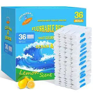 Effacera 36 Refills Disposable Toilet Bowl Paper Bulk Toilet Fresh Flushable Refills for Bathroom Toilet Brush Accessories Supplies Starter Kit Effacera 36 Refills Disposable Toilet Bowl Paper Bulk Toilet Fresh Flushable Refills for Bathroom Toilet Brush Accessories Supplies Starter Kit