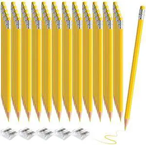 60 PCS Yellow Pencils Bulk with Eraser, Pre-Sharpened HB Spring & Easter Pencils for Kids, School Supplies for Writing, Drawing & Easter Art Crafts(Yellow) 60 PCS Yellow Pencils Bulk with Eraser, Pre-Sharpened HB Spring & Easter Pencils for Kids, School Supplies for Writing, Drawing & Easter Art Crafts(Yellow)