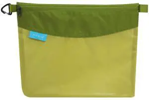 Water-resistant Material Zipper Pouch, Mesh Zipper Bag for Storage, Travel, Office (Large, Green) Water-resistant Material Zipper Pouch, Mesh Zipper Bag for Storage, Travel, Office (Large, Green)