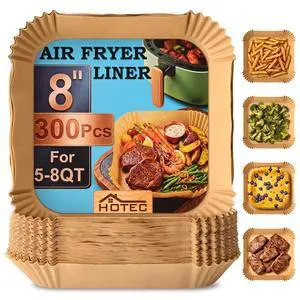 300Pcs 8inch Square Air Fryer Disposable Paper Liners for 5-8 qt Basket, Non-Stick Parchment Paper Oil Proof, Waterproof, Heat Resistant Baking, Roasting 300Pcs 8inch Square Air Fryer Disposable Paper Liners for 5-8 qt Basket, Non-Stick Parchment Paper Oil Proof, Waterproof, Heat Resistant Baking, Roasting
