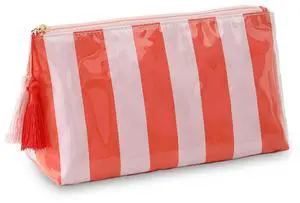 Makeup Bags for Purse,Small Clear Coated Cosmetic Bags for Women Girls, Waterproof Travel Organizer Zipper Pouch Beach Vacation Essentials (Pink-Orange) Makeup Bags for Purse,Small Clear Coated Cosmetic Bags for Women Girls, Waterproof Travel Organizer Zipper Pouch Beach Vacation Essentials (Pink-Orange)