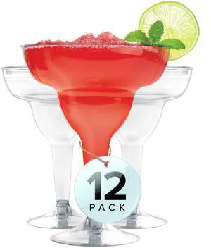 Clear Plastic Margarita Glasses Disposable (Set of 12) Decorations for Cinco de Mayo Parties, Cocktail Cups for Tropical Party Supplies - Large 12 oz Hurricane Glasses Clear Plastic Margarita Glasses Disposable (Set of 12) Decorations for Cinco de Mayo Parties, Cocktail Cups for Tropical Party Supplies - Large 12 oz Hurricane Glasses