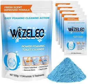 Toilet Cleaner Powder self-foaming for deep cleaning removes stains and odors fresh scent safe and gentle 100g x 5 packs Toilet Cleaner Powder self-foaming for deep cleaning removes stains and odors fresh scent safe and gentle 100g x 5 packs