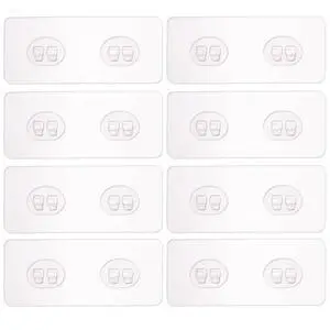 8 Pack Shower Caddy Adhesive for Replacement, Strong Transparent Adhesive for Shower Caddy Sticky Pads, No Drilling for Corner Shelf Basket, Bathroom Storage Shelves, Kitchen Racks and Soap Holder 8 Pack Shower Caddy Adhesive for Replacement, Strong Transparent Adhesive for Shower Caddy Sticky Pads, No Drilling for Corner Shelf Basket, Bathroom Storage Shelves, Kitchen Racks and Soap Holder